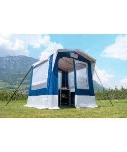 Tenda cucina da campeggio brunner 'gusto i ng' blu 150x150x195/215 cm