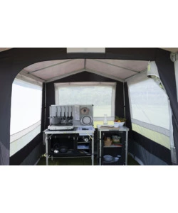 Tenda cucina da campeggio brunner "gusto iii ng" grigio 200x200x195/215 cm