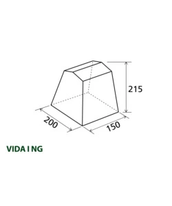 Tenda cucina da campeggio brunner "vida i ng" 200x150x195/215 cm