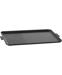 Fornello da campeggio a gas brunner "devil double grill" in alluminio 2 fuochi e piastra grill 67,9x28,6x12,5 cm