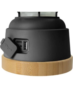 Lanterna led ricaricabile da campeggio brunner "lyss" nero 450 lumen