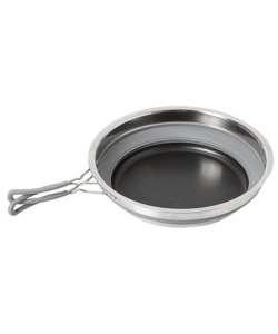 Set pentole da campeggio collassabili brunner "volcano pasta al volo" in plastica e acciaio inox