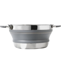 Set pentole da campeggio collassabili brunner "volcano pasta al volo" in plastica e acciaio inox