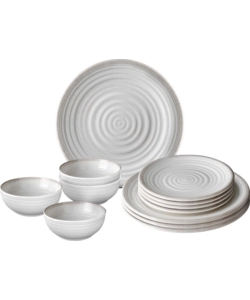 Set 12 stoviglie da campeggio brunner "savana" in stone touch antiscivolo