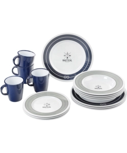 Set 16 stoviglie da campeggio brunner "nautical"