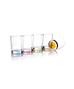 Set 4 bicchieri brunner 'multiglass color' in san antiscivolo