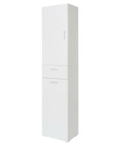 Colonna Con 2 Ante E 2 Cassetti Colore Bianco Lucido - 190 X 30 Cm in  vendita online