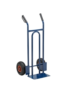 Carrello per trasporto universale con ruote pneumatiche e portata massima di 200 kg, 48x52x110 cm