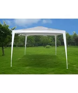 Gazebo da esterno "facile" in acciaio colore bianco, 3x4 metri