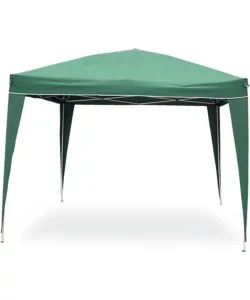 Gazebo da esterno 'pop up' pieghevole colore verde, 3x3 metri