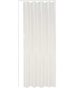 Porta a soffietto da interno colore bianco venato, 82x214 cm