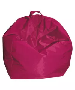 Pouf "comodone" in nylon fucsia, 65x65x62 cm