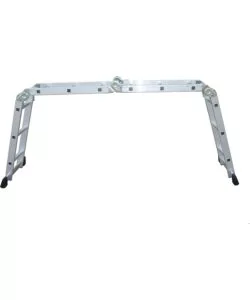 Scala multifunzione "everest 4x3" in alluminio con portata massima 150 kg, 27x35x92 cm