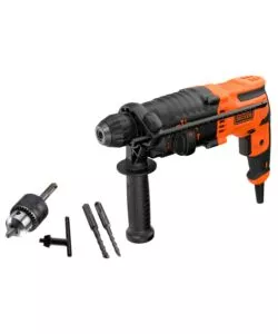 Martello tassellatore/scalpellatore black+decker in plastica sds+ 650 w 1,4 j