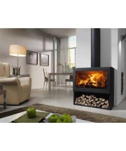 Stufa a legna panadero "fenix" grigio 7,2 kw