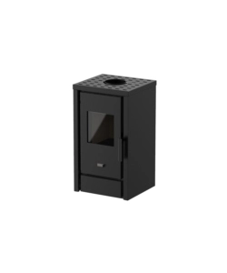 Stufa a legna punto fuoco 'filipa' nero 6 kw