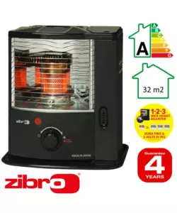 Stufa a combustibile liquido "zibro rs-122" nero 2,2 kw