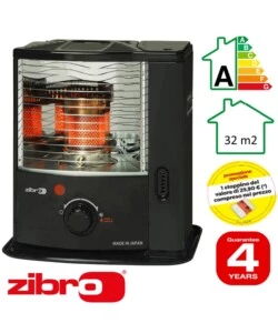 Stufa a combustibile liquido "zibro rs-2222" nero 2,2 kw