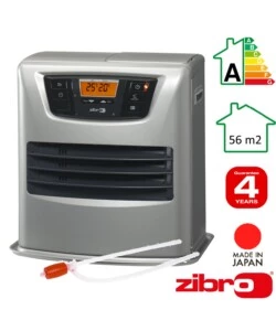 Stufa a combustibile liquido "zibro lc-135" grigio 3,5 kw