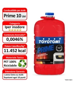 Combustibile liquido "toyotomi prime", 10 litri