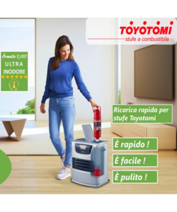 Combustibile per Stufe Toyotomi Toyotube Ricarica Rapida 1,4LT