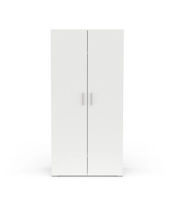 Armadio 2 ante "izzy" colore bianco opaco, 90,3x51,7x185,7 cm