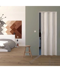 Porta a soffietto da interno 'maya' bianco 83x214 cm