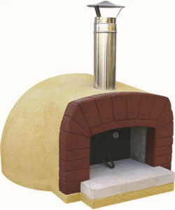 Forno per pizza linea vz 'etna' in refrattario, 120x138x75/120 cm