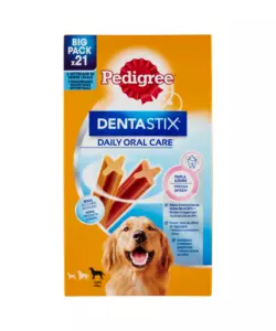 Snack igiene orale per cani di taglia grande pedigree 'dentastix', 21 pezzi