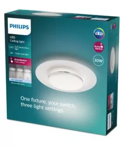 Plafoniera led philips "garnet" bianca 4000k, Ø40 cm