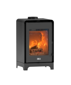 Stufa a legna modulare canadian stove 'alberta evo' nero 7,5 kw