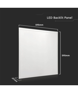 Pannello led 36 w 4000 k 4320 lm con driver incluso, 595x595x33 mm