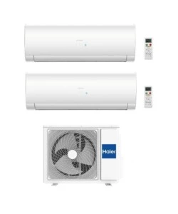 Climatizzatore caldo freddo haier pompa di calore 'flair h2u14maaout' dualsplit e unit esterna 9000 + 9000 btu