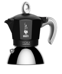 Moka elettrica nera ad induzione bialetti, 2 tazze