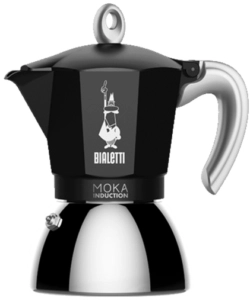 Moka elettrica nera ad induzione bialetti, 4 tazze