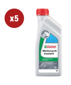 5 pezzifluido castrol motorcycle coolant 1lt