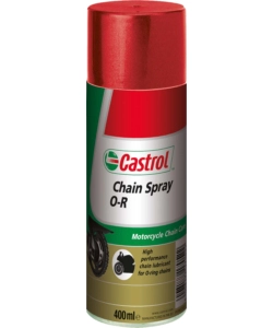 Lubrificante sintetico chain spray o-r per moto, bianco, ottima protezione