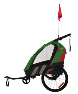 Rimorchio passeggino bici bellelli 'trailblazer' 2 in 1 verde chiaro, 41 kg