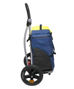 Borsa per bici bellelli "b-tourist" blu/giallo, portata massima 25 kg