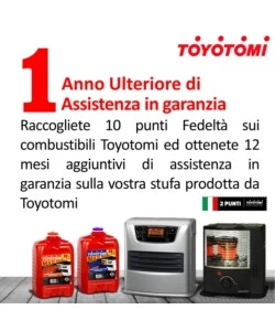 6 taniche da 20 litri di combustibile liquido "toyotomi plus" - totale di 120 litri