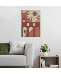 Quadro in legno "architetctures colours", 47x67 cm