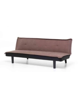 Divano letto 'twist' 3 posti marrone, 184x75x68 cm