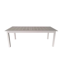 Tavolo da esterno eurogarden in alluminio estensiile color grigio chiaro, 216/298x100x75 cm