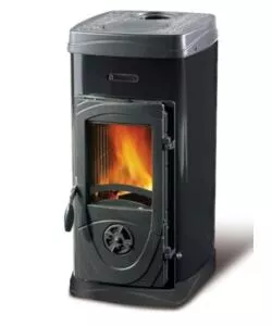 Stufa a legna la nordica + extraflame 'super junior' nero 5 kw