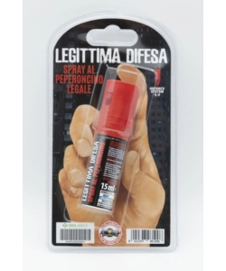 Spray antiaggressione legittima difesa al peperoncino, 15 ml