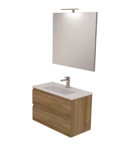 Mobile bagno 'leonardo' rovere, 80 cm