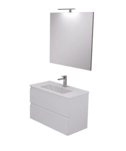 Mobile bagno 'leonardo' bianco, 80 cm