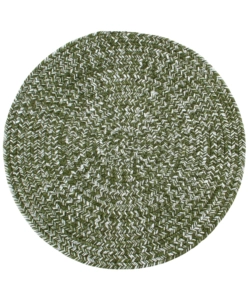 Tappeto 'solid' rotondo verde,  120 cm