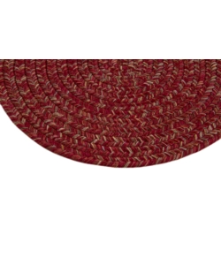 Tappeto "solid" rotondo rosso terra, Ø 120 cm