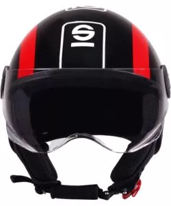 Casco moto sparco sp601 nero/rosso tg.s